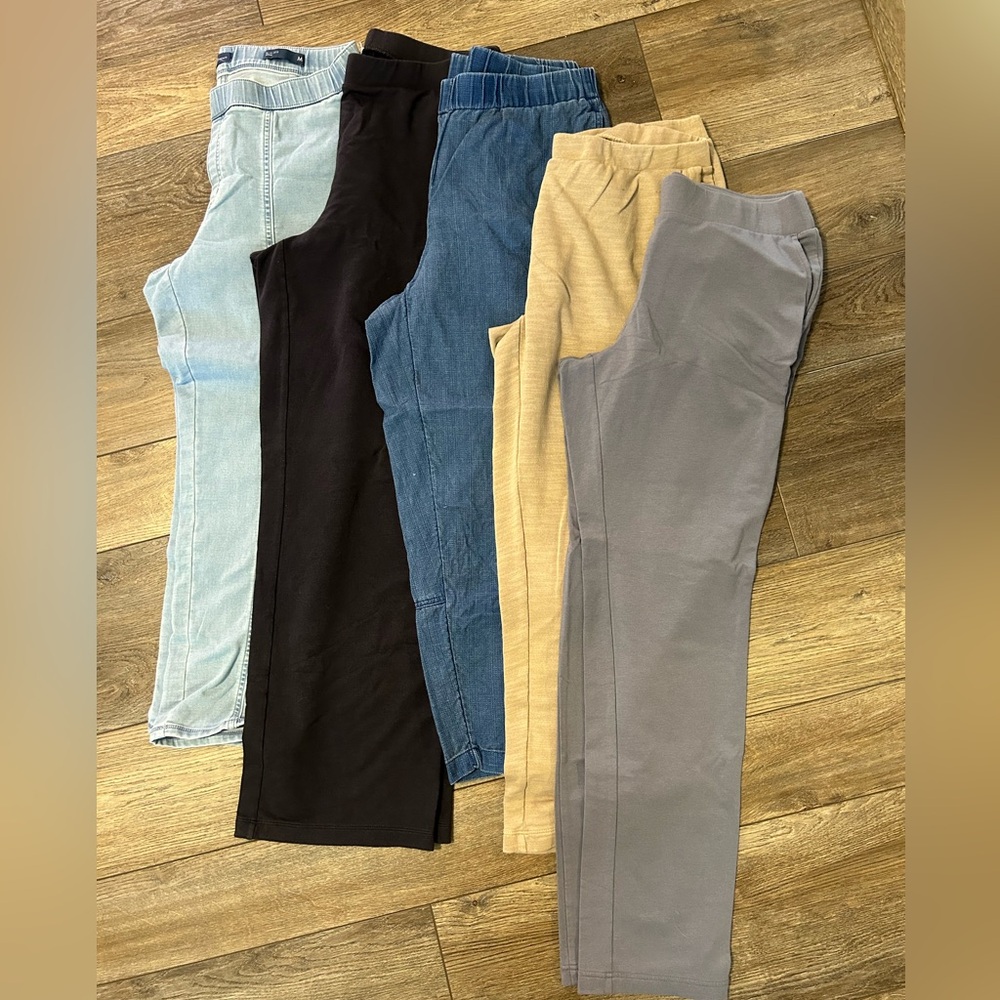 Lot of 5 J.Jill Size M pull on pants